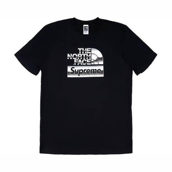 シュプリーム 偽物 Supreme The North Face Metallic Logo S/S Top SS18 Week 7201116CC01